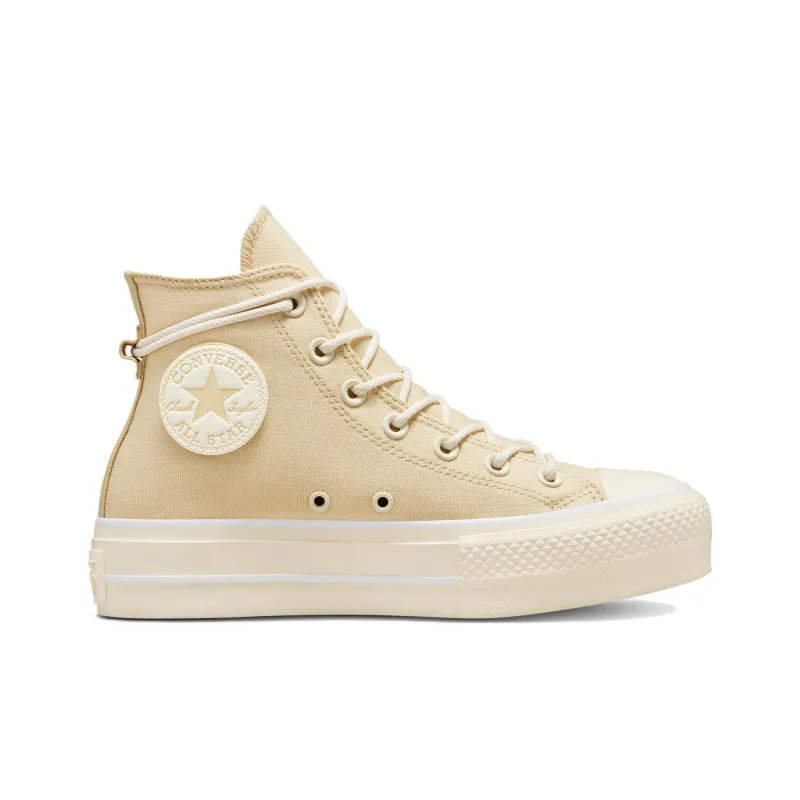 Converse Women's Chuck Taylor All Star Lift Platform Canvas High 'Oat Milk' Women's-1
