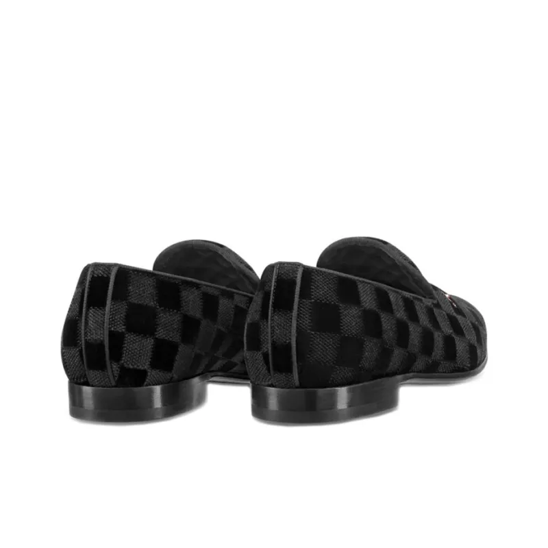 LOUIS VUITTON Auteuil Velvet Shoes 'Black'-2