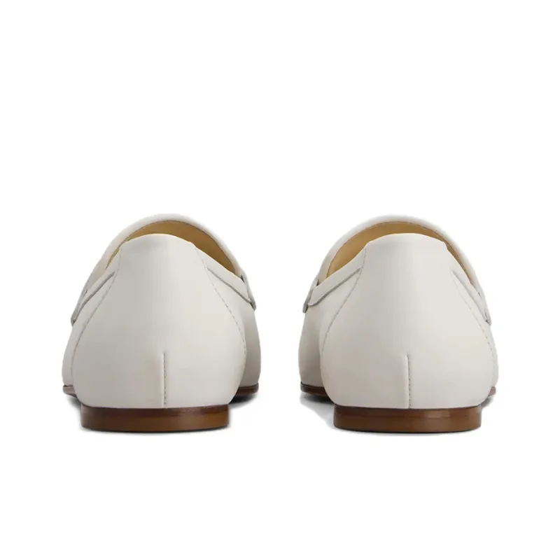 TOD'S T Logo Almond Toe Loafers Women's-3
