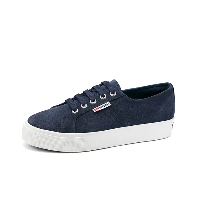 SUPERGA Slip Resistant, Abrasion Resistant, Waterproof, Thermal Low Top Canvas Shoes Women's Blue-2