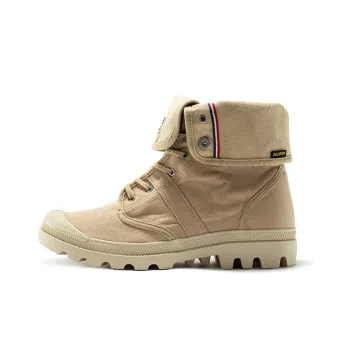 Palladium Pallabrouse Wear-Resistant Breathable Height Increasing High-Top Canvas Shoes Unisex Desert