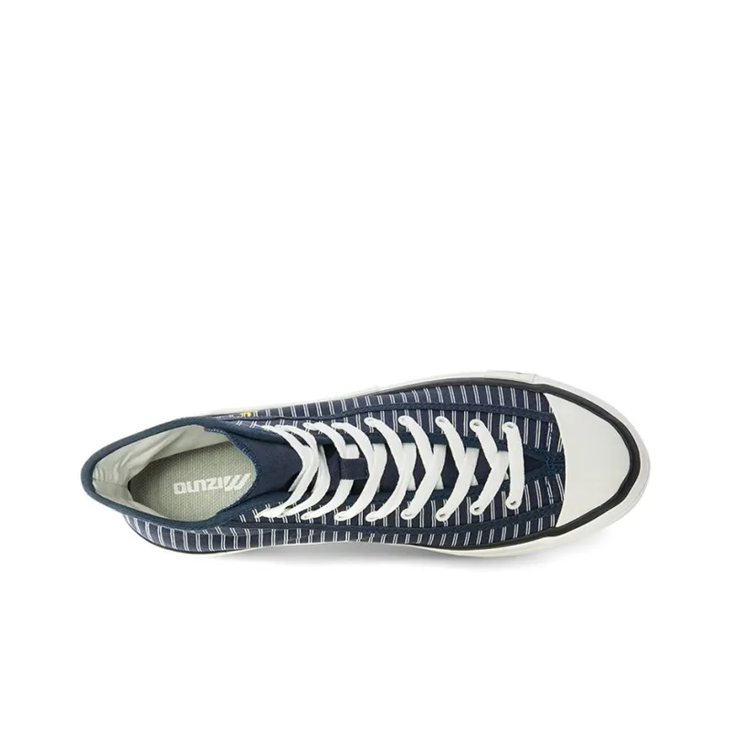 Mizuno Courts High Top Canvas 'Navy Stripes'-2