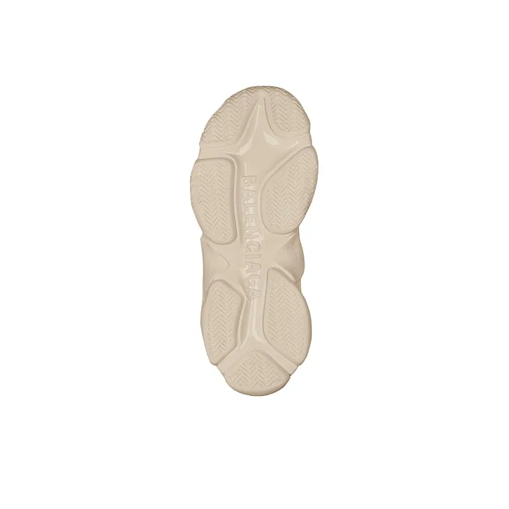 Balenciaga All Over Logo Triple S Beige Black-5