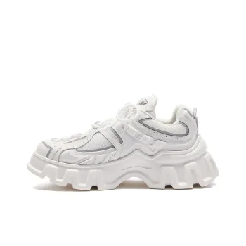 OGR Mecha Heavy Gravity Collection Chunky Sneakers Unisex Enamel White