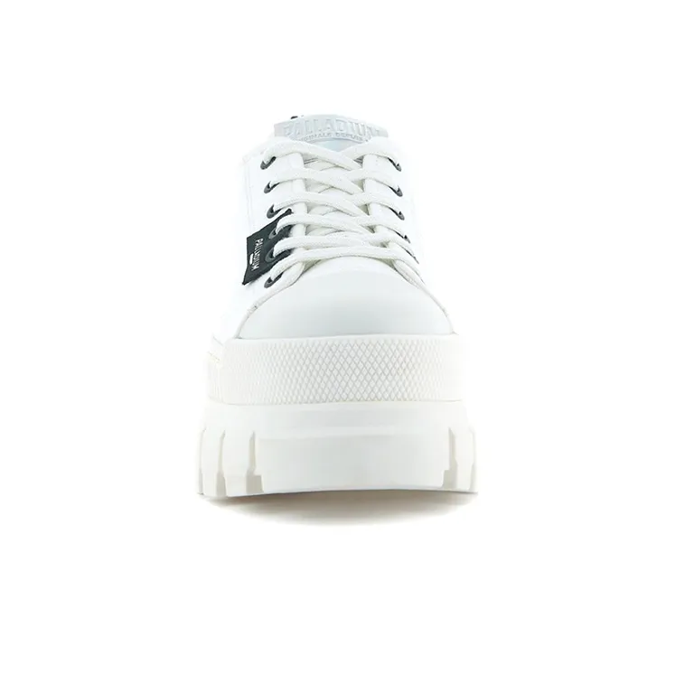 Palladium Revolt Lo T Anti-Slip And Wear-Resistant Height Increasing Low-Top Canvas Shoes Women's White-3