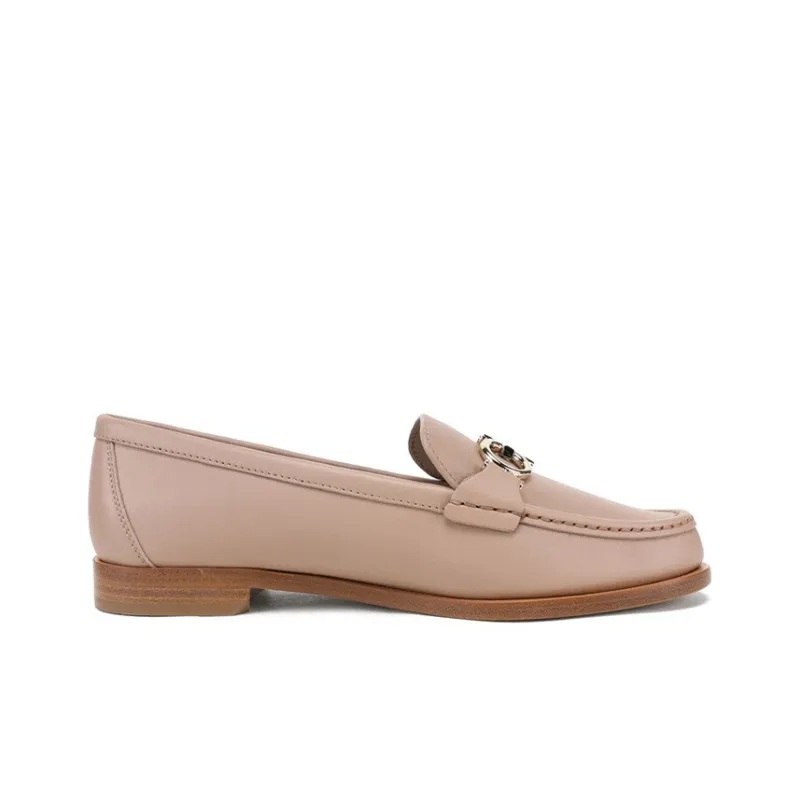 FERRAGAMO GANCINI Casual Single Shoes Women's Apricot-2