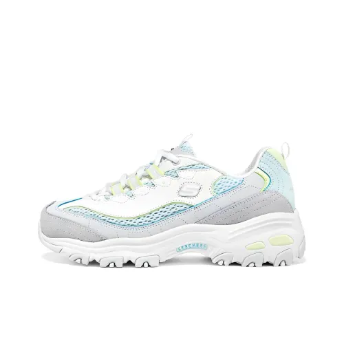 Skechers Chunky Sneakers Women's Low-Top Light Blue