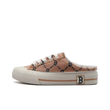 MLB Playball Mule Low Top Canvas Shoes Unisex Dark Beige Yellow