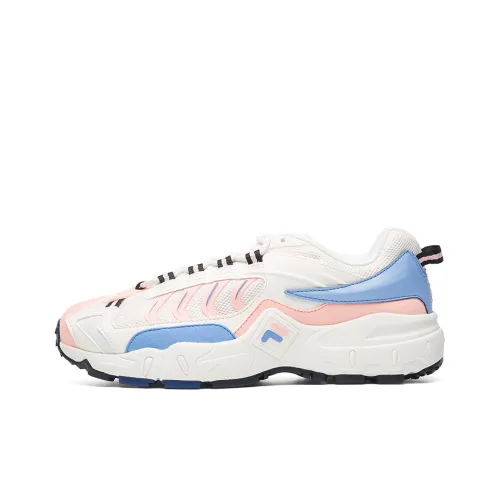 FILA Ravagement 1 Cushioning Anti-Slip And Wear-Resistant Low-Top Skateboard Shoes Women's White Blue