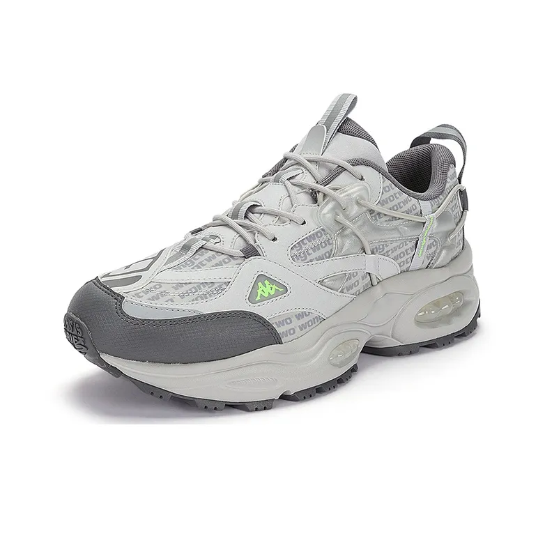Kappa Low Top Chunky Sneakers Unisex Gray Silver-1