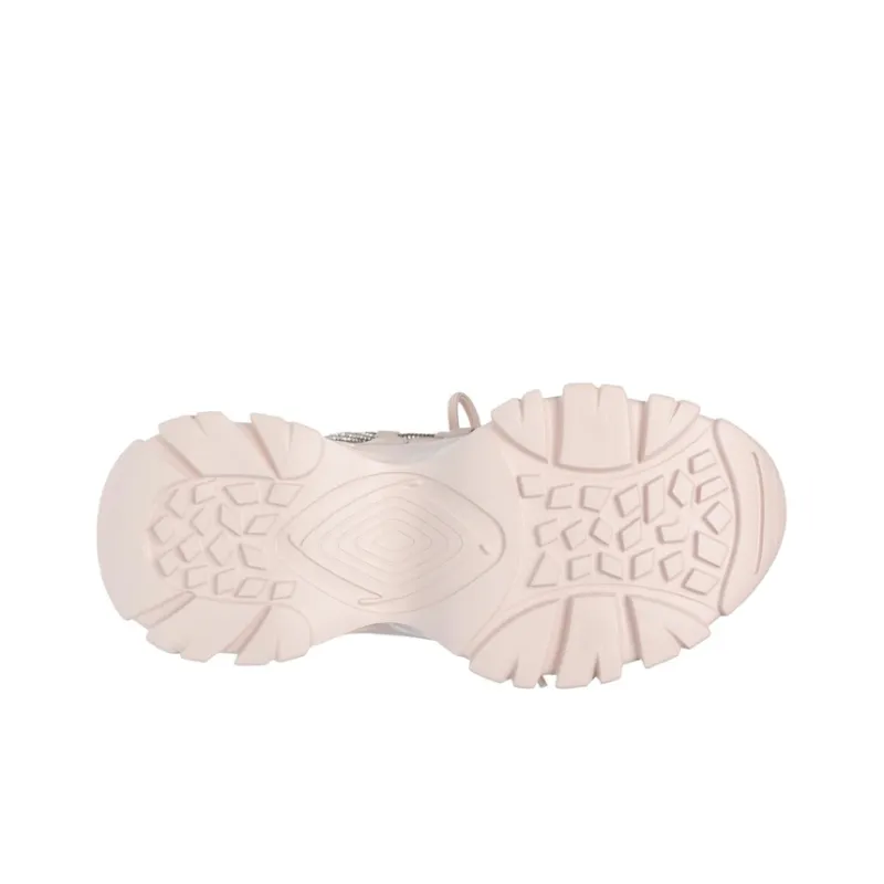 STEVE MADDEN Chunky Sneakers Women's Low Top Nude/White-7