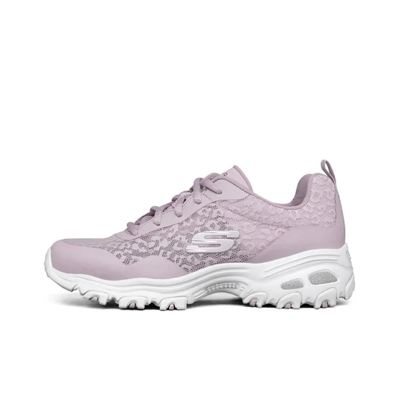 Skechers D'LITES 1.0 Cushioning Breathable Low Top Chunky Sneakers Women's Lavender-0