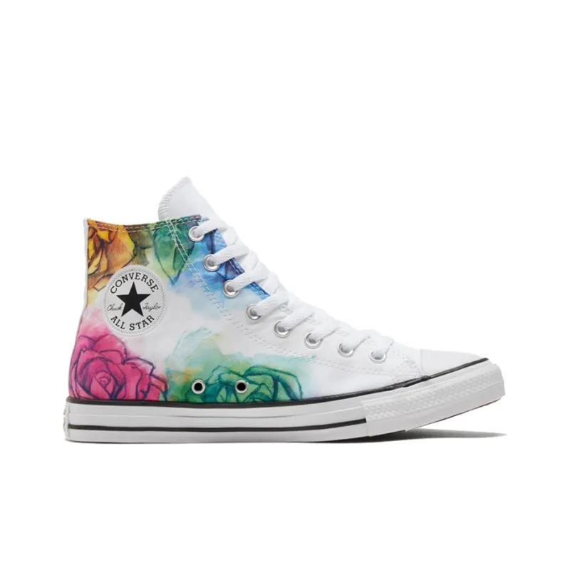 Converse Chuck Taylor All Star High Top Skull And Roses 'White'-1