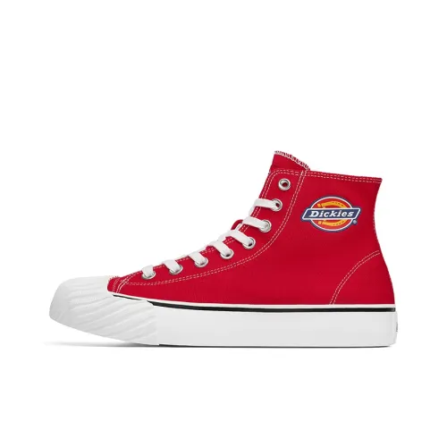 Dickies Canvas Shoes Unisex High-Top Red