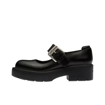 MIU MIU Chunky Buckle fastening Loafers