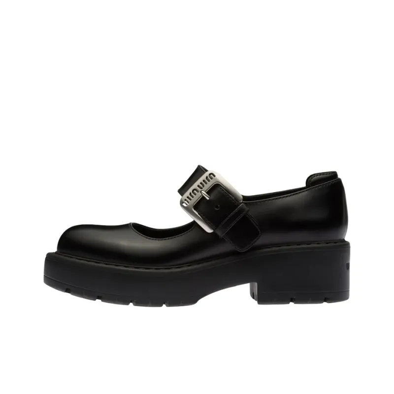 MIU MIU Chunky Buckle-fastening Loafers-0