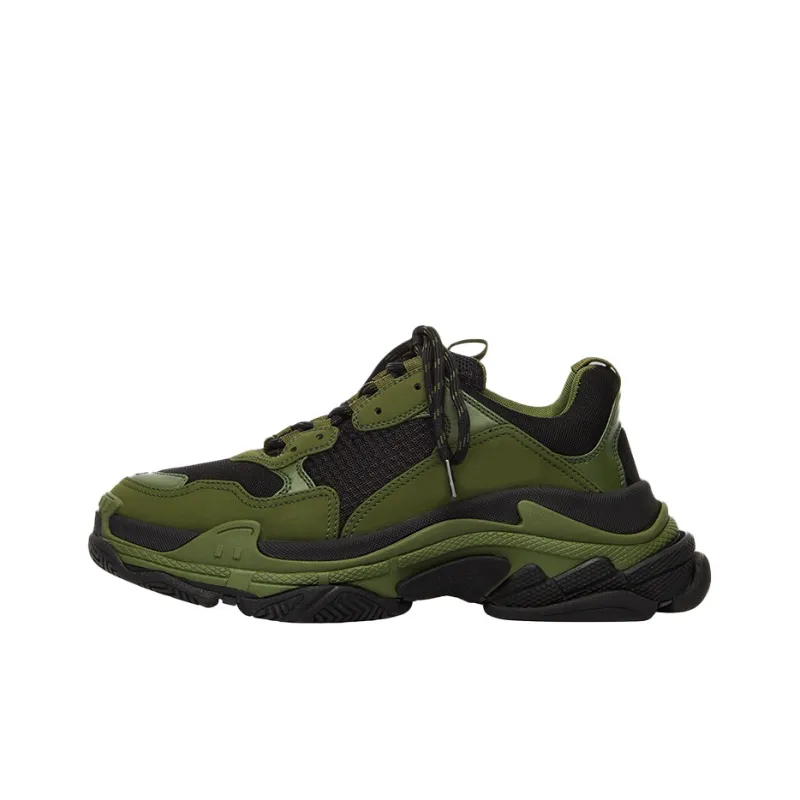 Balenciaga Triple S Dark Green Black-0