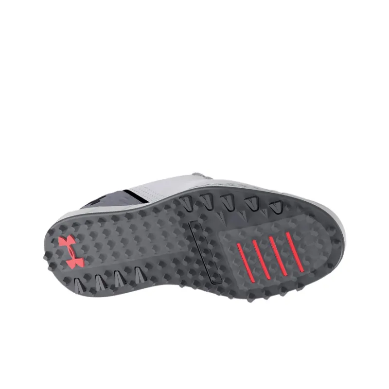 Under Armour Hovr Drive Spikeless Wide 'White Mod Grey'-4