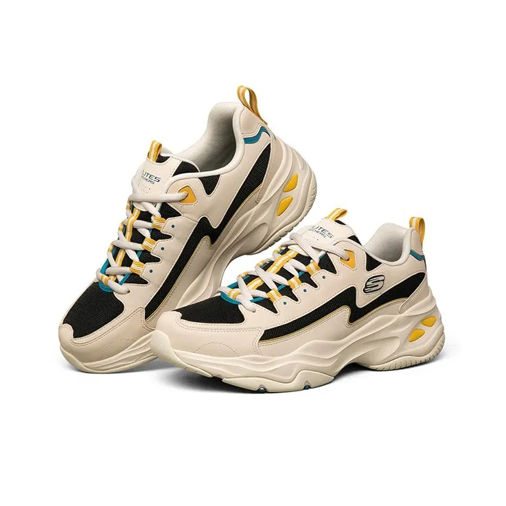Skechers D'LITES 4.0 Cushioning Anti-Slip Wear-Resistant Breathability Low-Top Chunky Sneakers Men's Natural-2