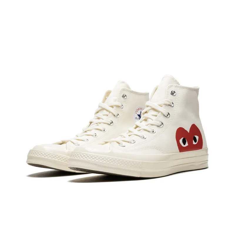Chuck 70 Comme Des Garçons Play X Converse High 'Milk'-2
