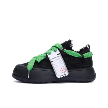 SMILEREPUBLIC Low-Top Canvas Shoes Unisex Black