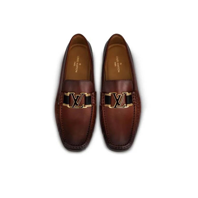 LOUIS VUITTON Montaigne Casual Shoes Men's Brown-4