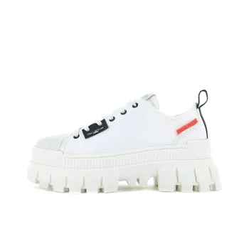 Palladium Revolt Lo T Anti-Slip And Wear-Resistant Height Increasing Low-Top Canvas Shoes Women's White