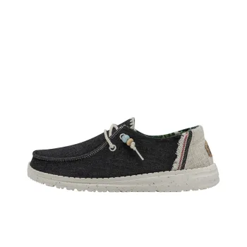 Heydude Canvas Shoes Women's Low Top Carbon Black