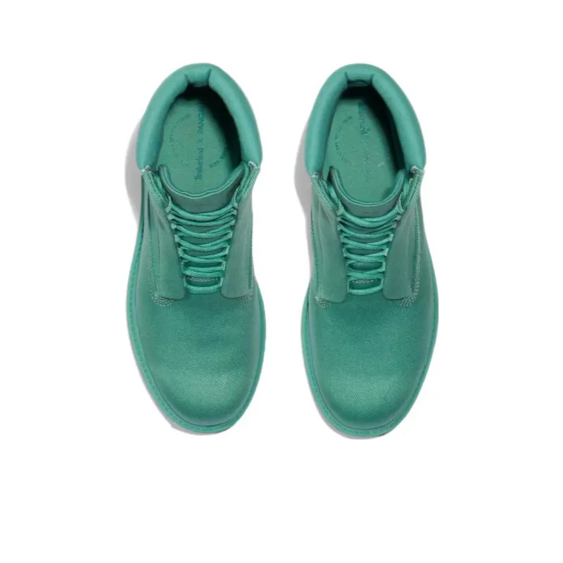 PANGAIA x Timberland PREMIUM Waterproof 6 inch Waterproof And Wear resistant Short Outdoor Boots Women's Green-3