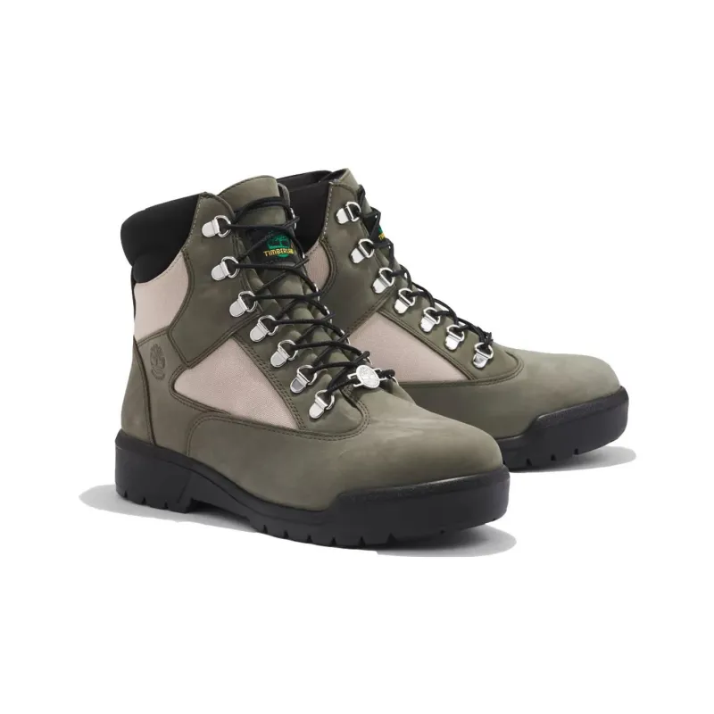 Timberland Field Boots Waterproof And Wear resistant Crew Outdoor Boots Dark Green-1