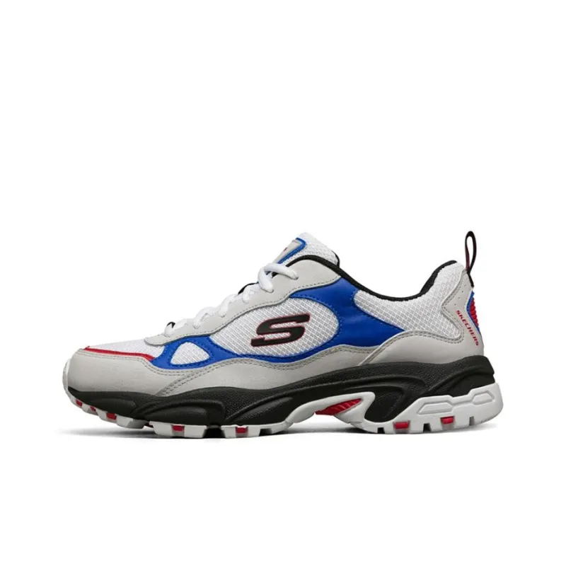 Skechers Stamina Running Shoes White/Black/Blue-0