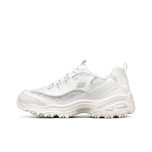Skechers D Lites 1.0 Running Shoes White Women's