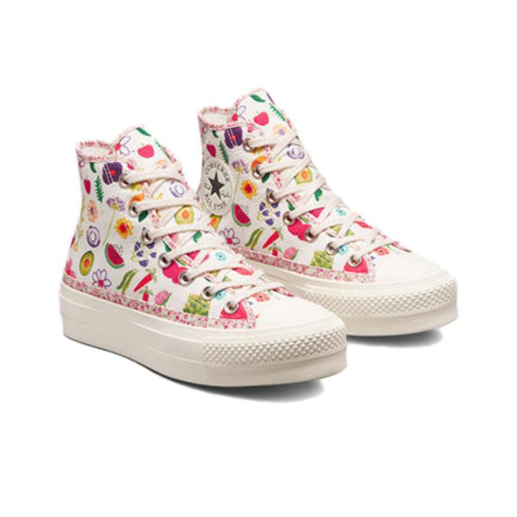 Converse Chuck Taylor All Star Women s Lift Platform High Fruits Florals POIZON