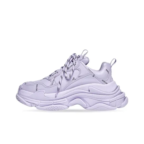 Balenciaga Triple S Chunky Sneakers Women's Low-Top Purple