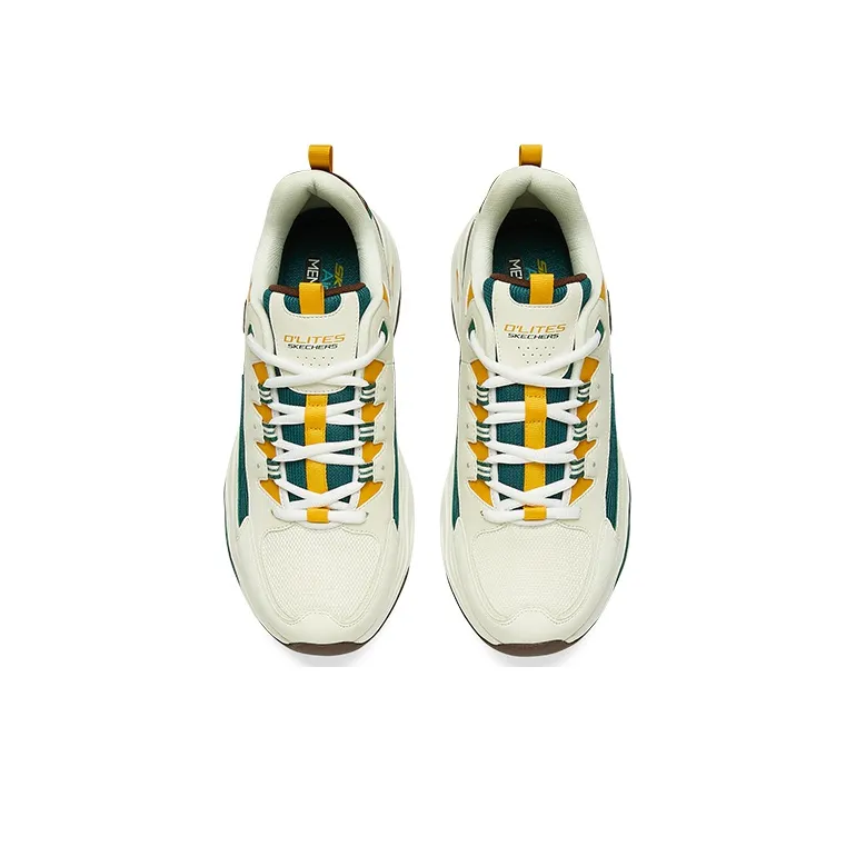 Skechers D'Lites 4.0 'White Green'-3