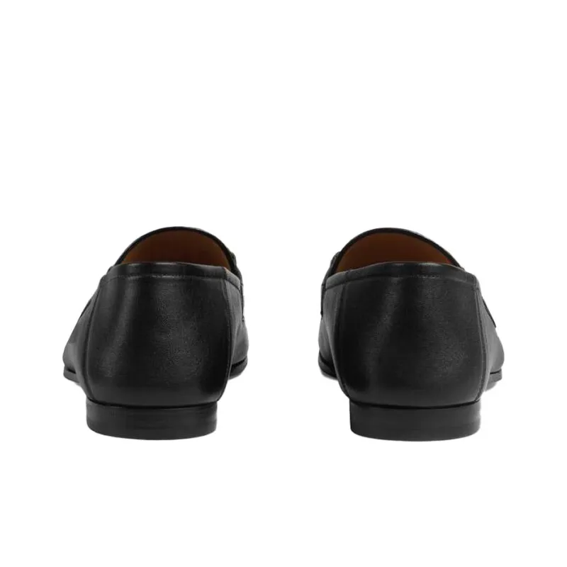 GUCCI Horsebit-detail Leather Loafers-4
