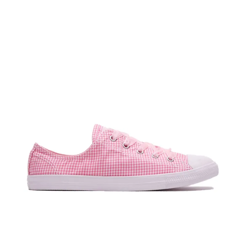 Converse Chuck Taylor All Star Dainty Low 'Pink Plaid' Women's-3