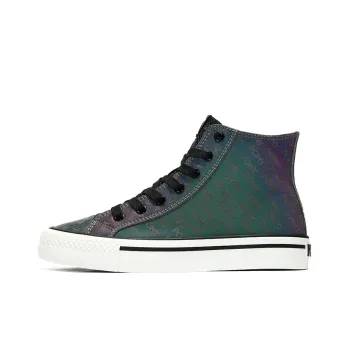Pony Canvas Shoes Unisex High Top Rainbow