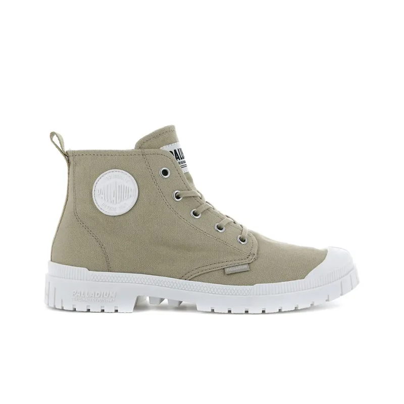 Palladium Pampa Sp20 Hi Canvas Slip Resistant Breathable High Top Canvas Shoes Unisex Khaki-1