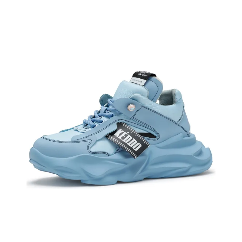 KEDDO Chunky Sneakers Unisex Low Top Blue-1
