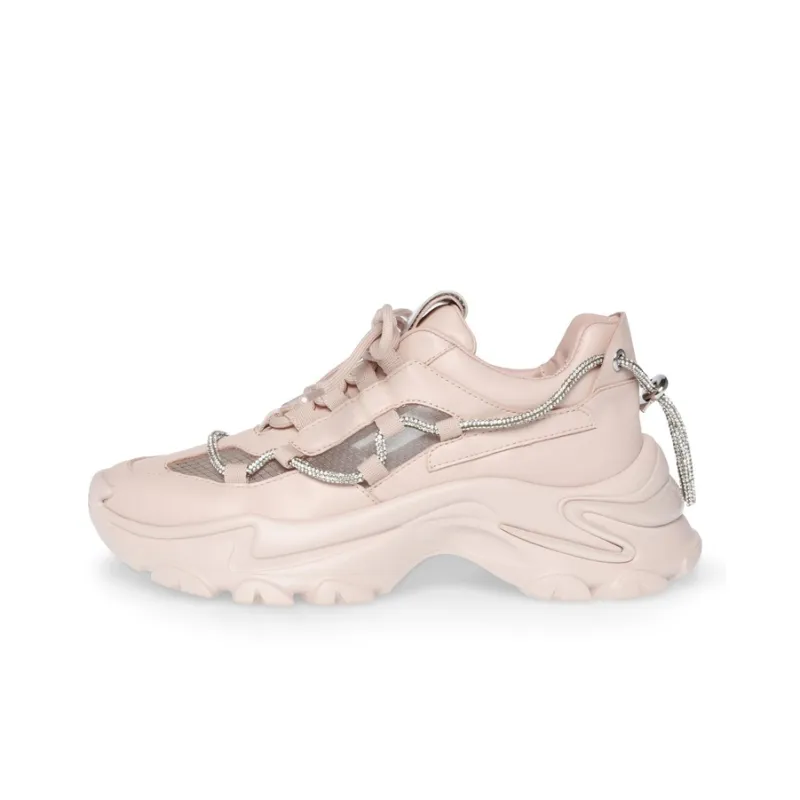 STEVE MADDEN Chunky Sneakers Women's Low Top Nude/White-4