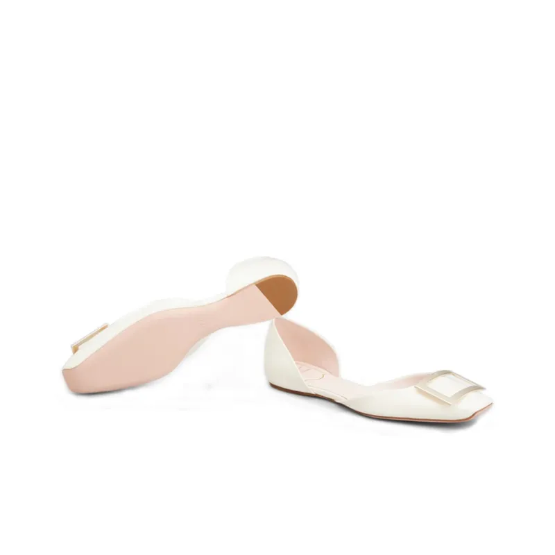 Roger Vivier Trompette Dorsay Women's Casual Shoes Women's White-5