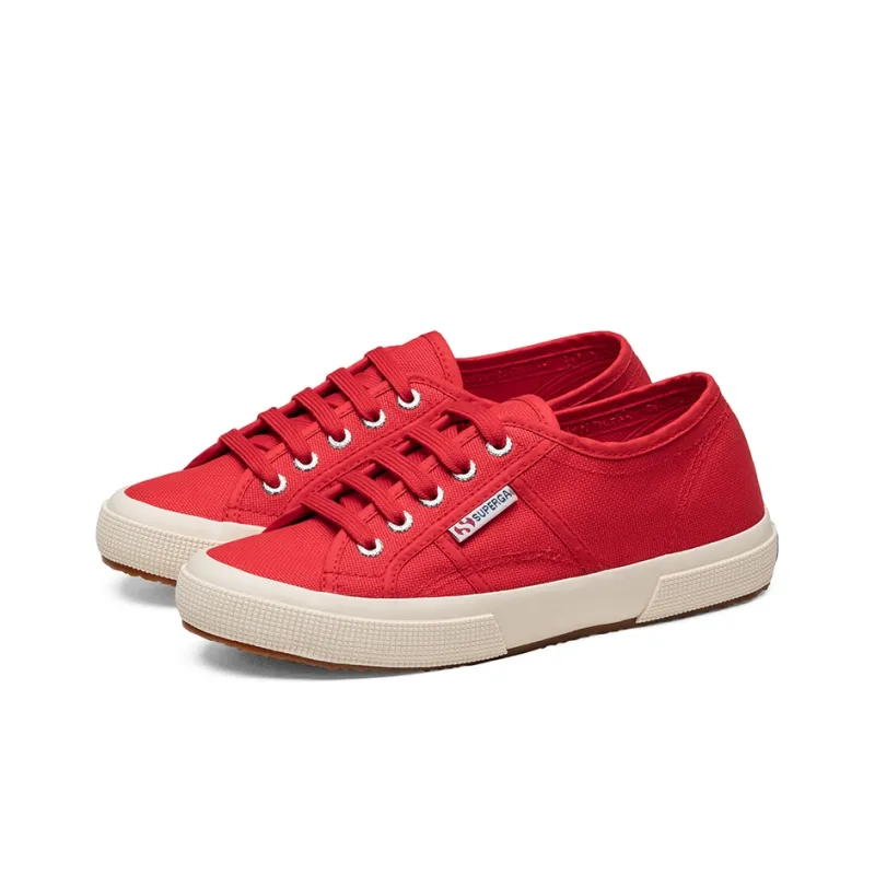 SUPERGA Canvas Shoes Unisex Low Top Red-2