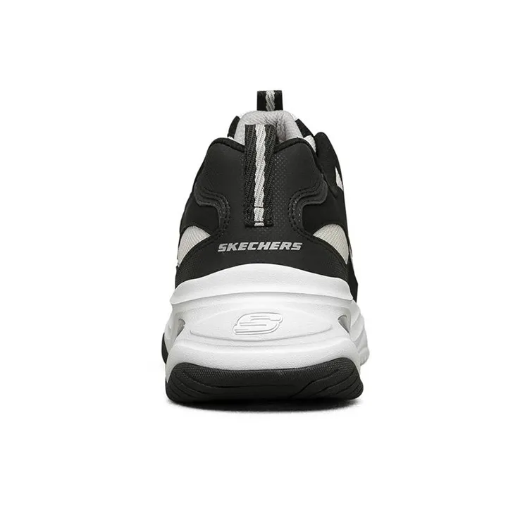Skechers D'Lites 4.0 Low Chunky Shoes Black/White-3