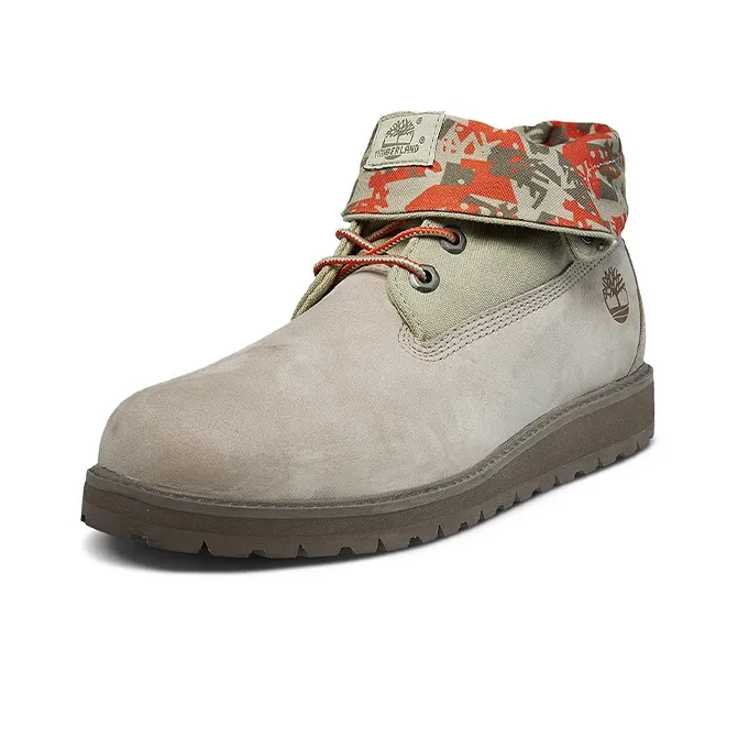 Timberland Richmont Ridge Roll Top Wide Fit Boots 'Beige Green Red Camouflage'-2