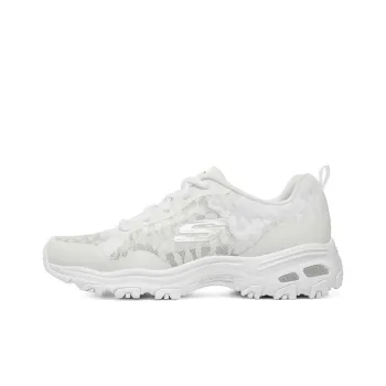 Skechers D Lites 1.0 Low Top Sneakers 'Cream White' Women's