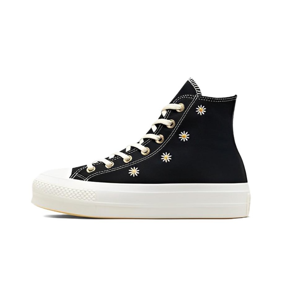 black high top converse with shorts