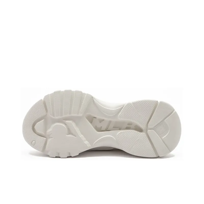 MLB Chunky High Wear Resistant Height Increasing Low Top Chunky Sneakers Unisex White-4