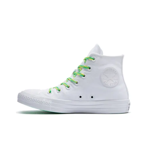 Converse Chuck Taylor All Star Canvas Shoes Women's High-Top White/Green