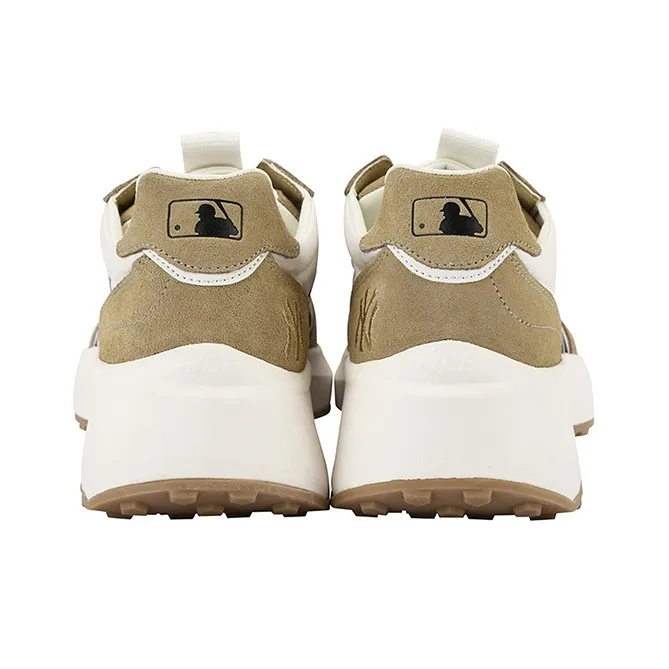 MLB Chunky Jogger New York Yankees Anti Slip Wear Resistant Low Top Chunky Sneakers Unisex Khaki-4